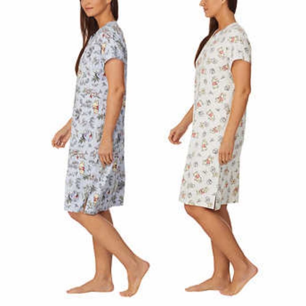 Disney Ladies 2-pack Sleep Dress Winnie The Pooh - Picture 2 of 6